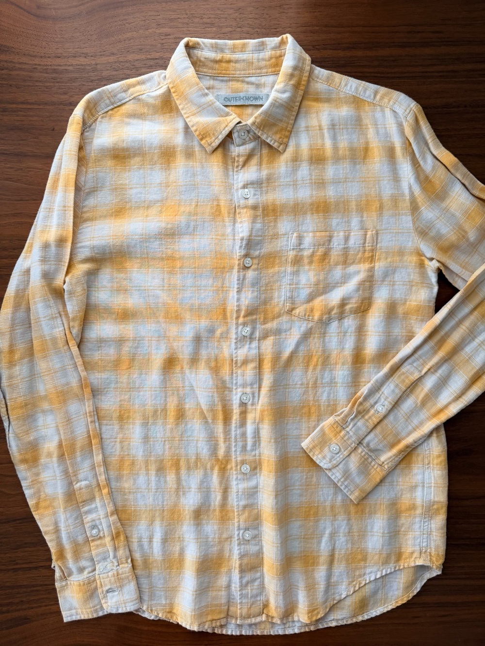 Outerknown Highline LS - Maize Plaid